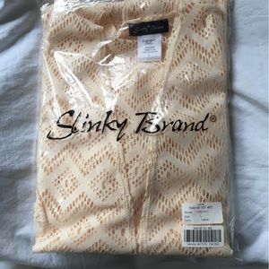 NEW Slinky Brand crocheted shark bite jacket
